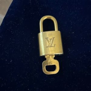 Louis Vuitton Made in France Gold Padlock & Key